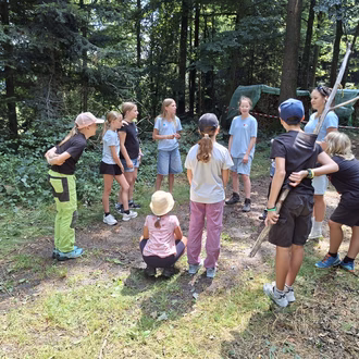 Ein Theater wird einstudiert